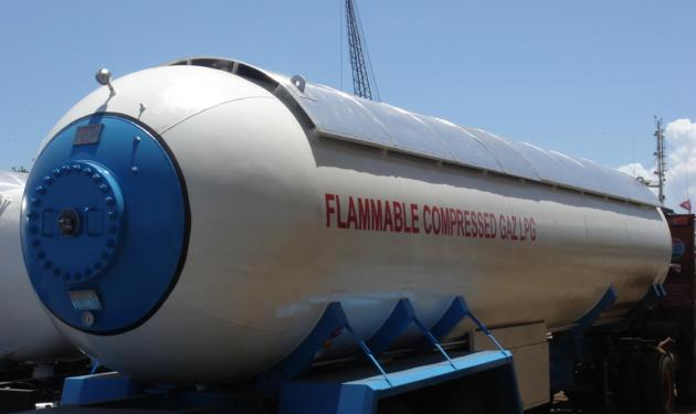 Used Propane Bobtail truck tank