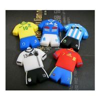 jersey rubber usb flash memory with emboss logo