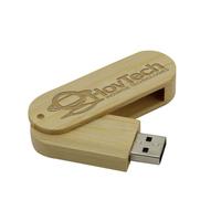 Eco bamboo usb swivel memory stick