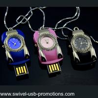 Mini usb stick car shape with watch