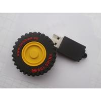 customs tyre shaped PVC usb memory stick