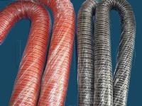 Silicone coated glass fiber duct 