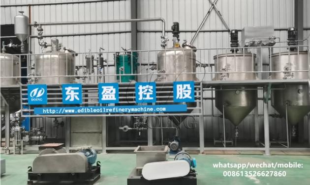 SS304 stainless steel sunflower peanut soybean crude palm oil refining machine edible oil refinery p