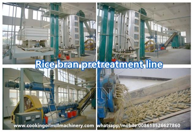 Low residual oil rate rice bran oil extraction machine for sale