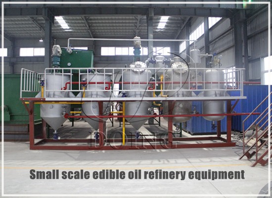 China latest technology mini crude edible oil refinery plant with high output 