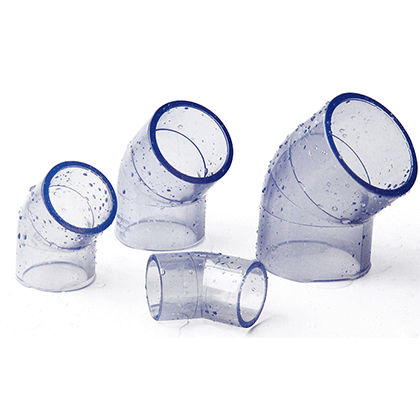 Clear PVC 45® Elbow