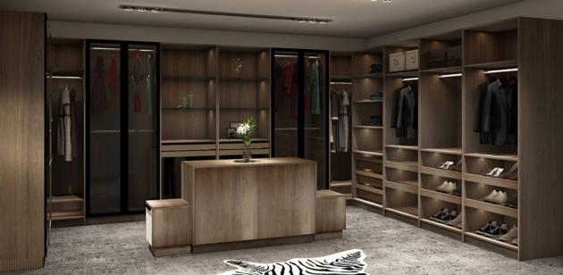 Glass Walk In Closet