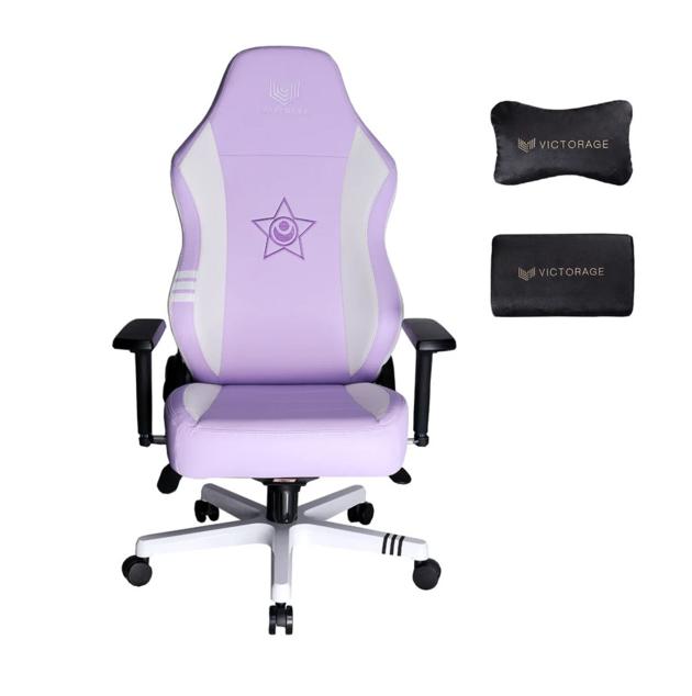 VICTORAGE Premium PU Leather Computer Gaming Chair Home Chair (Purple)