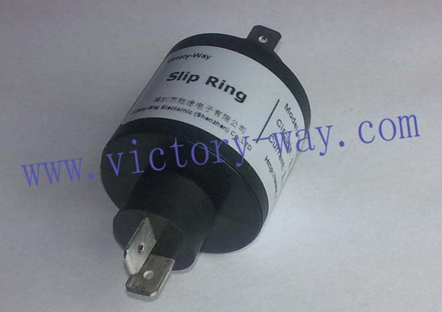 400RPM Double Channels High Current Slip Ring,Fast Mounting for Rotary Table/Packaging Equipment