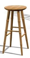 Bamboo Barstool