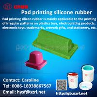 Pad printing silicone rubber