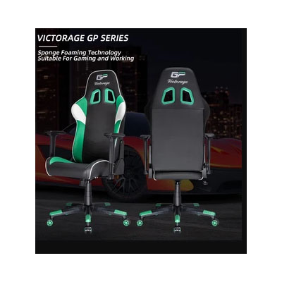 VICTORAGE Alpha Series Ergonomic Design Gaming Chair(Green)