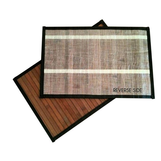 Stylish Wide Slat Bamboo Placemat