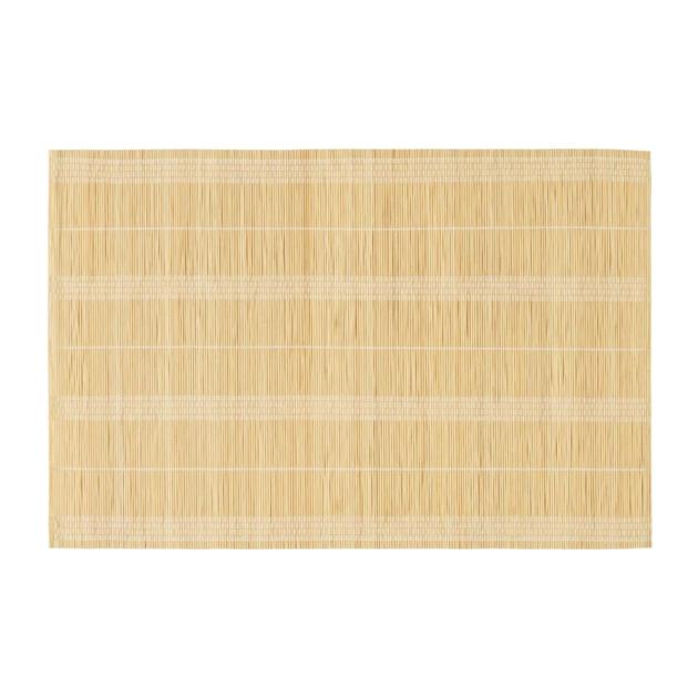 White Patterned Bamboo Placemats