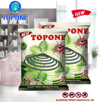 Topone brand with esbiothrin 0.2% high quality green raw material micro smoke paper mosquito coil