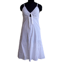 White Cotton Dress for womens fashion