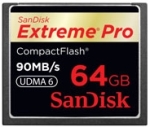 SanDisk Extreme Pro CompactFlash Card 90MB/s 64GB