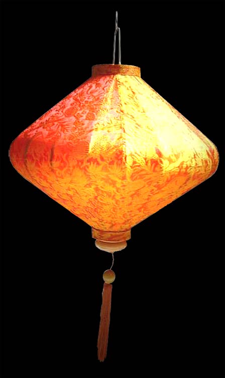 Tangerine Diamond Lantern - Orange