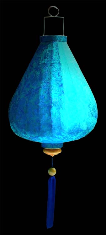 Turquoise Tear-Shaped Lantern - Turquoise