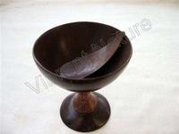Coconut shell ice cream cups