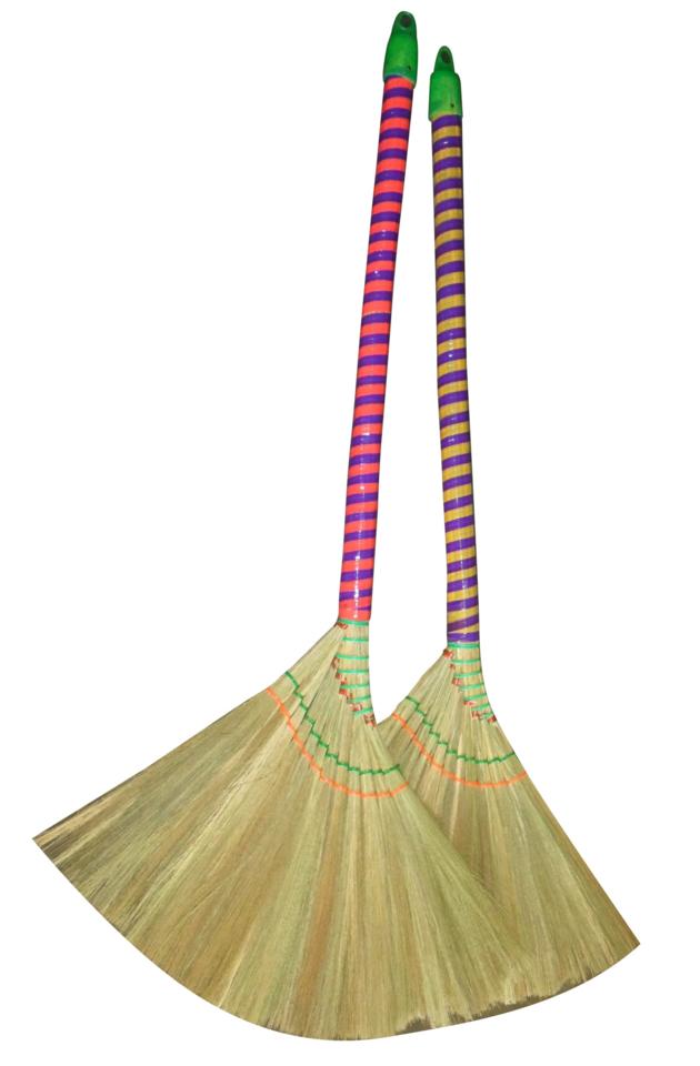 GRASS BROOMS, BROOMS WITH HANDLE