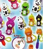 Funny stretchy ballpen with keychain