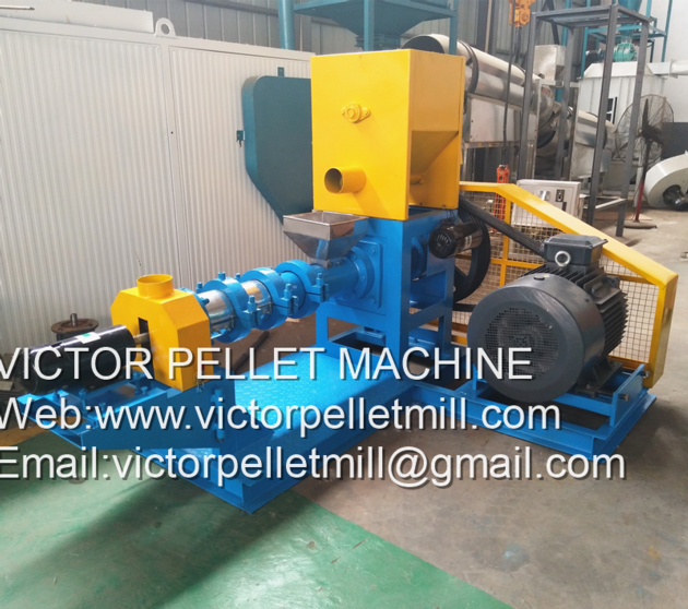 dry type fish feed extruder machine floating fish feed pellet machine for sale
