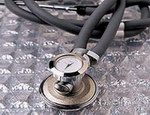 Stethoscope with clock