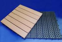 Acacia decking tiles 6 slats