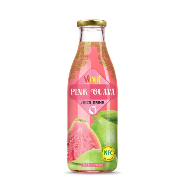 31.8 fl oz Vinut bottle pink guava juice drimk