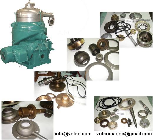 Purifier and Clarifier parts