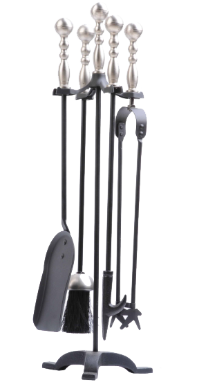 5 Peices Fireplace Tool Set With