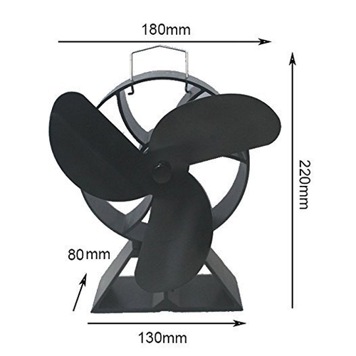 3 Blade Heat Powered Stove Fan