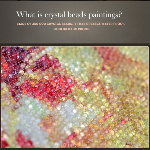 Wholesale new HOT-SALE Framed oil paintings print with Crystal Beads manufacturer