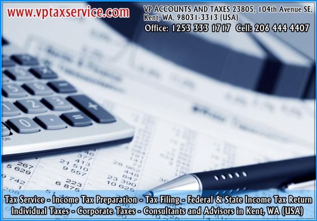 Income Tax Preparation Service Kent Wa