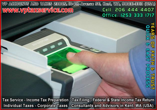 Finger Print Scan in Kent WA Seattle