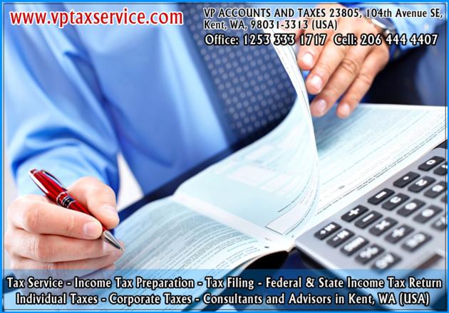 Income Tax Preparation Service Kent Wa