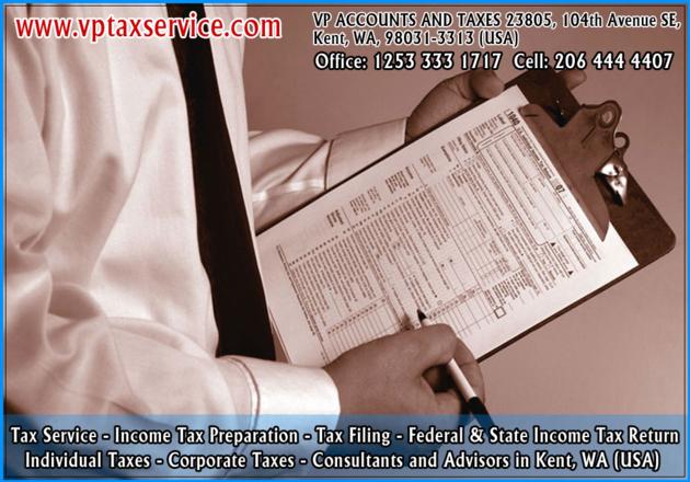Income Tax Preparation Service Kent Wa