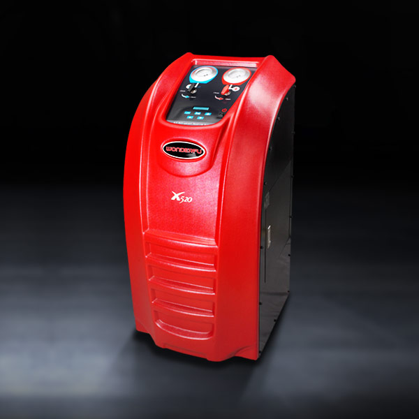 Half automatic red color AC refrigerant R134A handling machine incompatible R1234YF