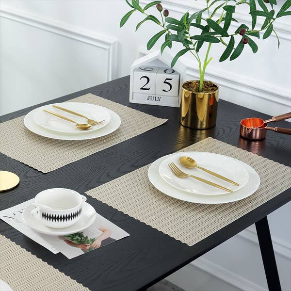 WANTU JH8005 LIGHT GOLD Vinyl Placemat