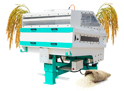   Suction gravity rice destoner machine