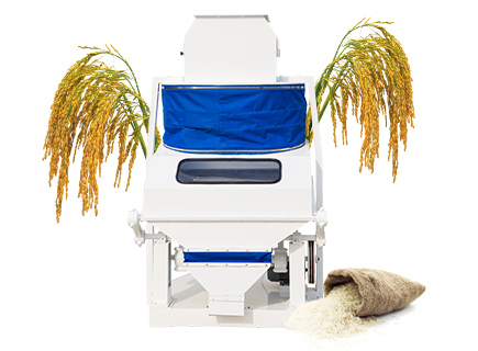 Suction grain gravity destoner