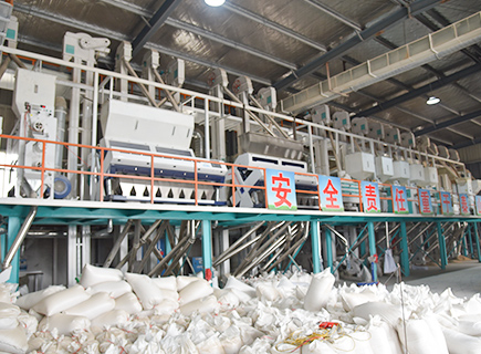 100ton/day automatic rice mill production line