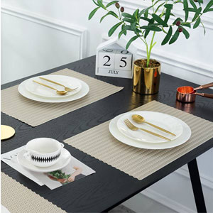 WANTU JH8005 LIGHT GOLD Vinyl Placemat