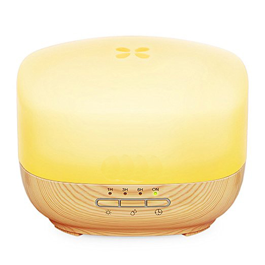 WF502    Wafue 500ml Wood Grain Ultrasonic Essential Oil Diffuser