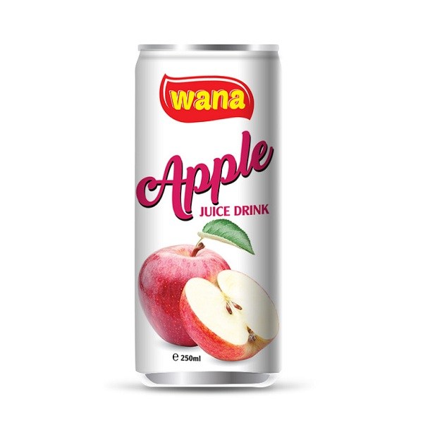 Healthy Apple Juice Drink In Can 250ml 
