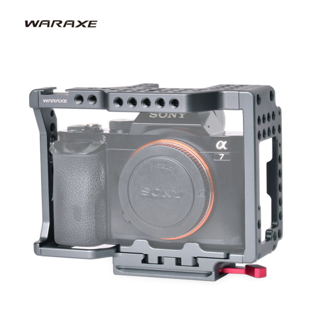 WARAXE A7 Camera Cage Built-in Quick Release Fits Arca Swiss for Sony A7 A7R A7S