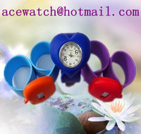 silicone watch silica gel wristwatches slap band watch D
