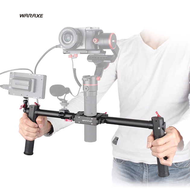 Waraxe Dual Handle Grip Handheld Handlebar Kit for Gimbal Zhiyun crane / Feiyu