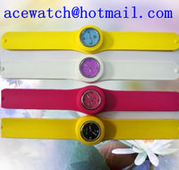 silicone watch silica gel wristwatches slap band watch E